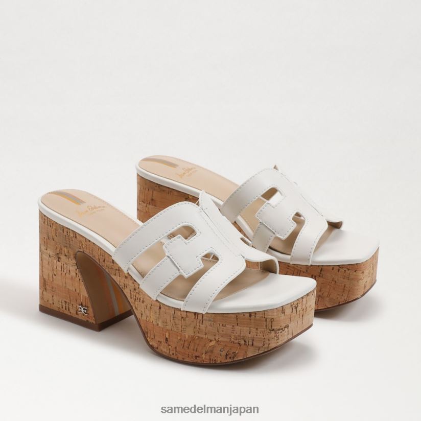 jp_sam_edelman_e5a5b3e680a7_e9968be799bae38397e383a9e38383e38388e38395e382a9e383bce383a0e382b5e383b3e38380e383ab_e6988ee3828b.jpg jp Sam Edelman 女性 開発プラットフォームサンダル 明るい白色 4NFV0P545 履物 - Image 1