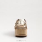 jp Sam Edelman 女性 開発プラットフォームサンダル 金箔 4NFV0P547 履物 - Image 3