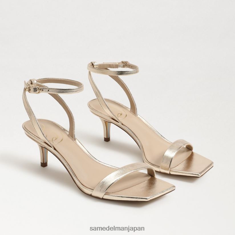 jp_sam_edelman_e5a5b3e680a7_rayelle_e382ade38388e382a5e383b3e38392e383bce383ab_e98791e7ae94_4nfv0p678_e5b1a5e789a9.jpg jp Sam Edelman 女性 rayelle キトゥンヒール 金箔 4NFV0P678 履物 - Image 1
