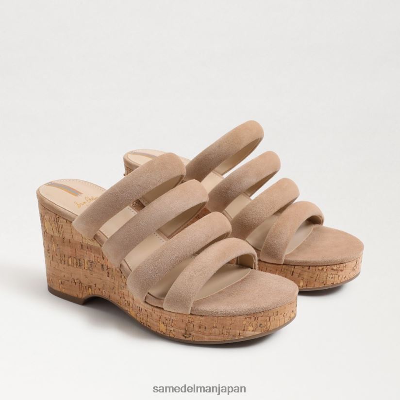 jp_sam_edelman_e5a5b3e680a7_yuki_e38397e383a9e38383e38388e38395e382a9e383bce383a0e382a6e382a7e38383e382b8e38392e383bce383ab_e38.jpg jp Sam Edelman 女性 YUKI プラットフォームウェッジヒール ゴールデンキャラメル 4NFV0P688 履物 - Image 1