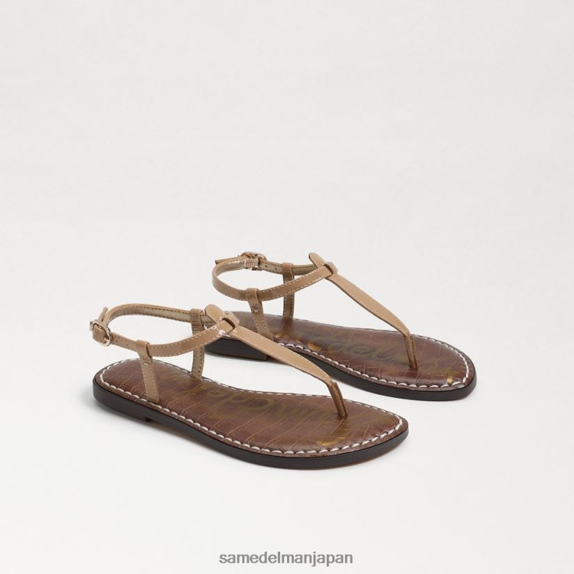 jp_sam_edelman_e5ad90e4be9be3819fe381a1_e382b8e382b8_e38388e383b3e382b0_e382b5e383b3e38380e383ab_e382a2e383bce383a2e383b3e3838.jpg jp Sam Edelman 子供たち ジジ トング サンダル アーモンドの特許 4NFV0P962 履物 - Image 1