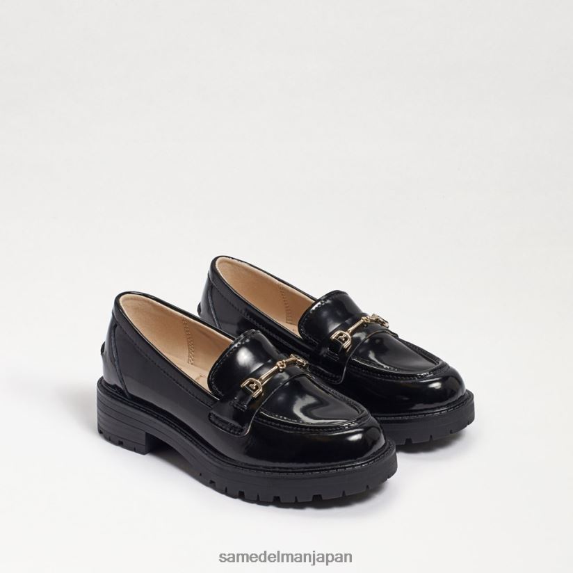 jp_sam_edelman_e5ad90e4be9be3819fe381a1_e382bfe383aae383bce383ade383bce38395e382a1e383bc_e38396e383a9e38383e382afe3839ce38383.jpg jp Sam Edelman 子供たち タリーローファー ブラックボックスレザー 4NFV0P922 履物 - Image 1