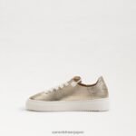 jp Sam Edelman 子供たち ポピー レースアップスニーカー 金箔 4NFV0P925 履物 - Image 4