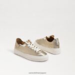jp Sam Edelman 子供たち ポピー レースアップスニーカー 金箔 4NFV0P925 履物 - Image 7