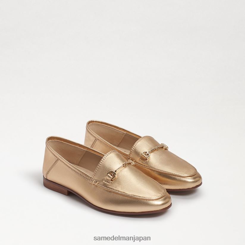 jp_sam_edelman_e5ad90e4be9be3819fe381a1_e383ade383ace382a4e383b3e38393e38383e38388e383ade383bce38395e382a1e383bc_e98791e7ae94.jpg jp Sam Edelman 子供たち ロレインビットローファー 金箔革 4NFV0P902 履物 - Image 1