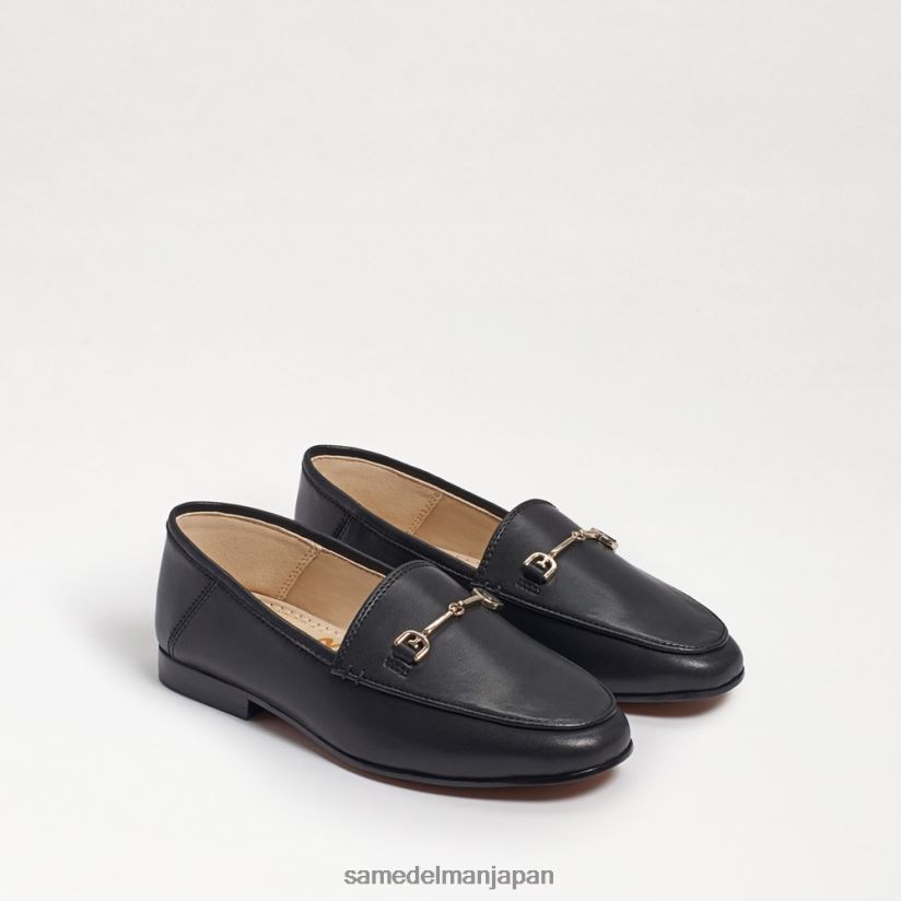 jp_sam_edelman_e5ad90e4be9be3819fe381a1_e383ade383ace382a4e383b3e38393e38383e38388e383ade383bce38395e382a1e383bc_e9bb92e38184.jpg jp Sam Edelman 子供たち ロレインビットローファー 黒い革 4NFV0P901 履物 - Image 1