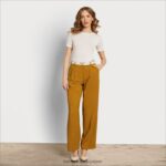 jp Sam Edelman 女性 codie ハイライズ ワイドレッグ パンツ 茶色 4NFV0P1210 衣服