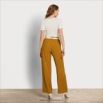jp Sam Edelman 女性 codie ハイライズ ワイドレッグ パンツ 茶色 4NFV0P1210 衣服 - Image 4
