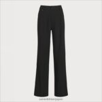 jp Sam Edelman 女性 codie ハイライズ ワイドレッグ パンツ 黒 4NFV0P1209 衣服 - Image 5