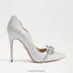 jp Sam Edelman 女性 deela ポインテッドトゥヒール ソフトシルバー 4NFV0P754 履物 - Image 2