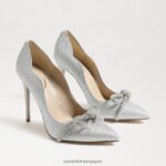 jp Sam Edelman 女性 deela ポインテッドトゥヒール ソフトシルバー 4NFV0P754 履物