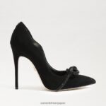 jp Sam Edelman 女性 deela ポインテッドトゥヒール 黒いスエード 4NFV0P755 履物 - Image 2