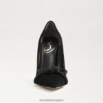jp Sam Edelman 女性 deela ポインテッドトゥヒール 黒いスエード 4NFV0P755 履物 - Image 3