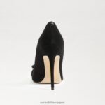 jp Sam Edelman 女性 deela ポインテッドトゥヒール 黒いスエード 4NFV0P755 履物 - Image 5