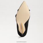 jp Sam Edelman 女性 deela ポインテッドトゥヒール 黒いスエード 4NFV0P755 履物 - Image 6