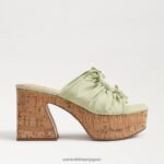 jp Sam Edelman 女性 dova プラットフォームウェッジヒール アイスライム 4NFV0P349 履物 - Image 2