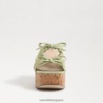 jp Sam Edelman 女性 dova プラットフォームウェッジヒール アイスライム 4NFV0P349 履物 - Image 3