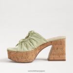 jp Sam Edelman 女性 dova プラットフォームウェッジヒール アイスライム 4NFV0P349 履物 - Image 4