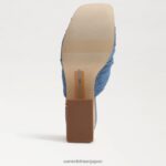jp Sam Edelman 女性 dova プラットフォームウェッジヒール ウォッシュドインディゴ 4NFV0P347 履物 - Image 6