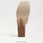 jp Sam Edelman 女性 dova プラットフォームウェッジヒール ダークナチュラル 4NFV0P350 履物 - Image 6