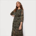 jp Sam Edelman 女性 こんにちはネックマキシローデン 濃い緑色 4NFV0P1159 衣服 - Image 2