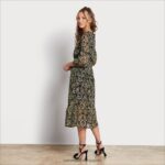 jp Sam Edelman 女性 こんにちはネックマキシローデン 濃い緑色 4NFV0P1159 衣服 - Image 4