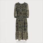 jp Sam Edelman 女性 こんにちはネックマキシローデン 濃い緑色 4NFV0P1159 衣服 - Image 5