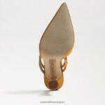 jp Sam Edelman 女性 アグスティナ ミュールポンプ ゴールデンイエローのサテン 4NFV0P955 履物 - Image 6