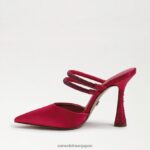 jp Sam Edelman 女性 アグスティナ ミュールポンプ 大胆なフクシアサテン 4NFV0P954 履物 - Image 4