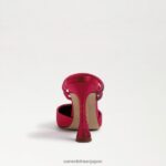 jp Sam Edelman 女性 アグスティナ ミュールポンプ 大胆なフクシアサテン 4NFV0P954 履物 - Image 5