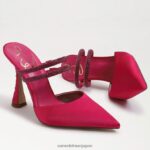 jp Sam Edelman 女性 アグスティナ ミュールポンプ 大胆なフクシアサテン 4NFV0P954 履物 - Image 7