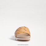 jp Sam Edelman 女性 アダレー ウーブン スライド サンダル 天然砂革 4NFV0P753 履物 - Image 3
