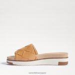 jp Sam Edelman 女性 アダレー ウーブン スライド サンダル 天然砂革 4NFV0P753 履物 - Image 4