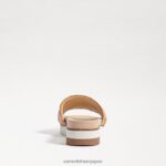jp Sam Edelman 女性 アダレー ウーブン スライド サンダル 天然砂革 4NFV0P753 履物 - Image 5