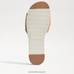 jp Sam Edelman 女性 アダレー ウーブン スライド サンダル 天然砂革 4NFV0P753 履物 - Image 6