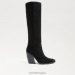 jp Sam Edelman 女性 アナベル ニーハイブーツ 黒いスエード 4NFV0P859 履物 - Image 2