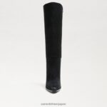 jp Sam Edelman 女性 アナベル ニーハイブーツ 黒いスエード 4NFV0P859 履物 - Image 3