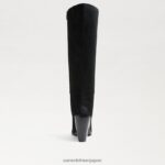 jp Sam Edelman 女性 アナベル ニーハイブーツ 黒いスエード 4NFV0P859 履物 - Image 5