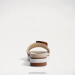 jp Sam Edelman 女性 アリアン スライドサンダル モダンなアイボリー 4NFV0P182 履物 - Image 5