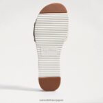 jp Sam Edelman 女性 アリアン スライドサンダル モダンなアイボリー 4NFV0P182 履物 - Image 6