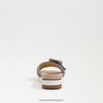 jp Sam Edelman 女性 アリアン スライドサンダル モントローズブルー 4NFV0P180 履物 - Image 5