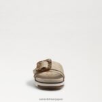 jp Sam Edelman 女性 アリアン スライドサンダル 卵の殻織り 4NFV0P179 履物 - Image 3