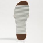 jp Sam Edelman 女性 アリアン スライドサンダル 卵の殻織り 4NFV0P179 履物 - Image 6