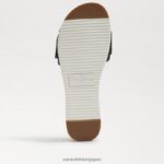 jp Sam Edelman 女性 アリアン スライドサンダル 黒の織り 4NFV0P184 履物 - Image 6