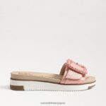 jp Sam Edelman 女性 アリアン ビーズ スライド サンダル コーラルピーチ 4NFV0P702 履物 - Image 2