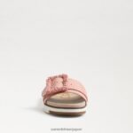 jp Sam Edelman 女性 アリアン ビーズ スライド サンダル コーラルピーチ 4NFV0P702 履物 - Image 3
