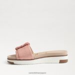 jp Sam Edelman 女性 アリアン ビーズ スライド サンダル コーラルピーチ 4NFV0P702 履物 - Image 4