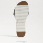 jp Sam Edelman 女性 アリアン ビーズ スライド サンダル 洗いざらしのニューブルー 4NFV0P700 履物 - Image 6