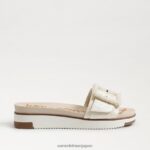 jp Sam Edelman 女性 アリアン ビーズ スライド サンダル 白金 4NFV0P701 履物 - Image 2