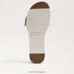 jp Sam Edelman 女性 アリアン ビーズ スライド サンダル 白金 4NFV0P701 履物 - Image 6